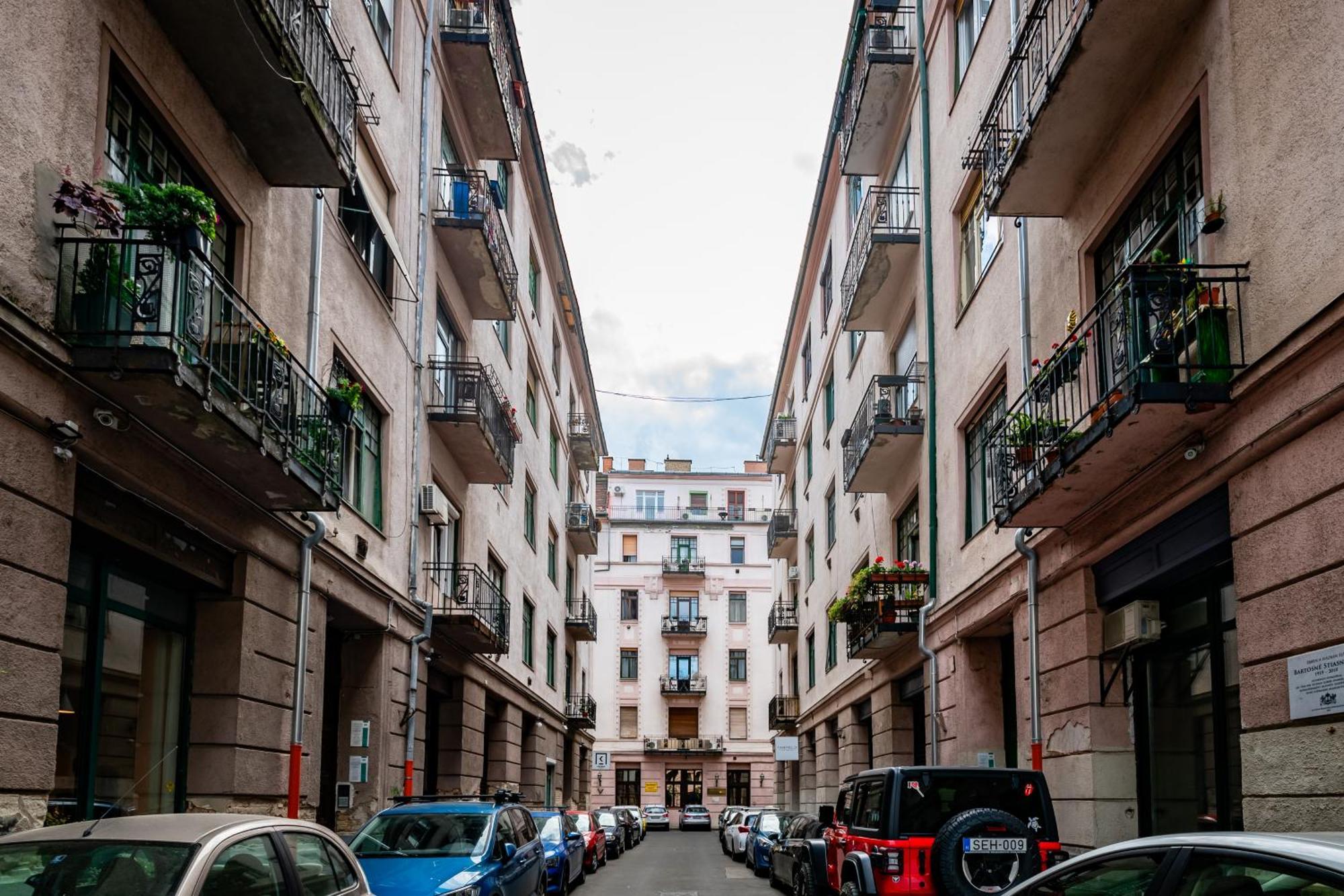 Jungle Aesthetics Downtown Apartman Aircon And Garage Parking Budapesta Exterior foto